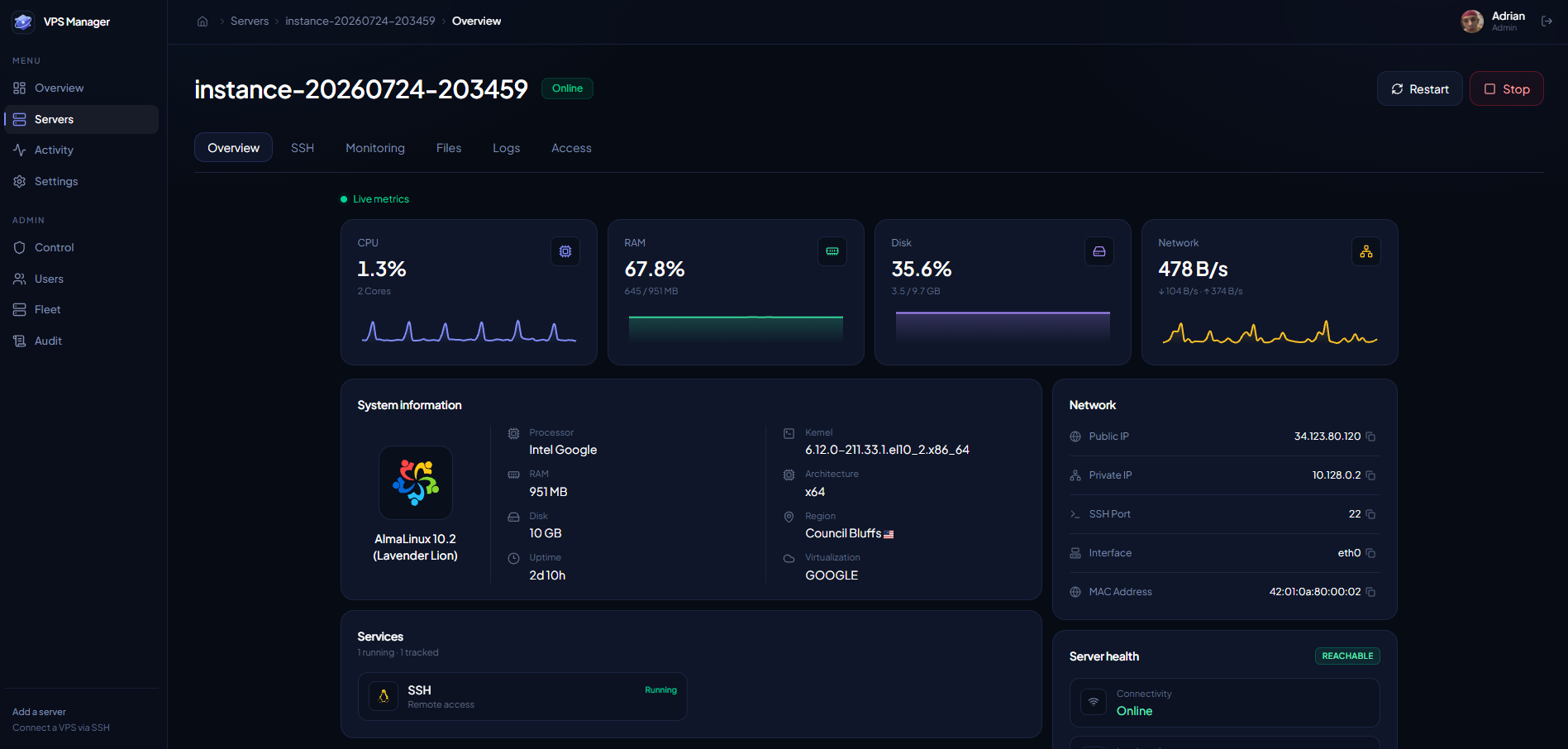 VPS Manager